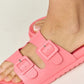 Legend Double Buckle Open Toe Sandals-Get You Some Sun
