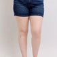 Judy Blue Plus Size High Waist Back Flap Pocket Denim Shorts