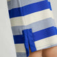 Umgee French Terry Side Slit Striped Mini Dress-