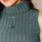 Basic Bae Full Size Ribbed Turtleneck Tank-Get You Some Sun