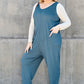 Double Take Full Size Sleeveless Straight Jumpsuit-