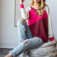 HOPELY Color Block Long Sleeve T-Shirt-Get You Some Sun