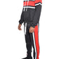 Full Size  With Three Stripe Pullover Hoodie and Pants Set