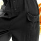 BiBi Gauze Buttoned Up Overall Jumpsuit with Pockets-