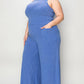 Basic Bae Full Size Ribbed Tank and Wide Leg Pants Set