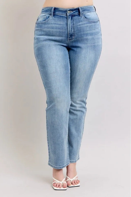 Judy Blue Plus Size High Waist Dad Jeans-Get You Some Sun