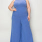 Basic Bae Full Size Ribbed Tank and Wide Leg Pants Set