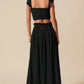 SO ME Smocked Top and Flowy Maxi Skirt Set-Get You Some Sun