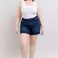 Judy Blue Plus Size High Waist Back Flap Pocket Denim Shorts